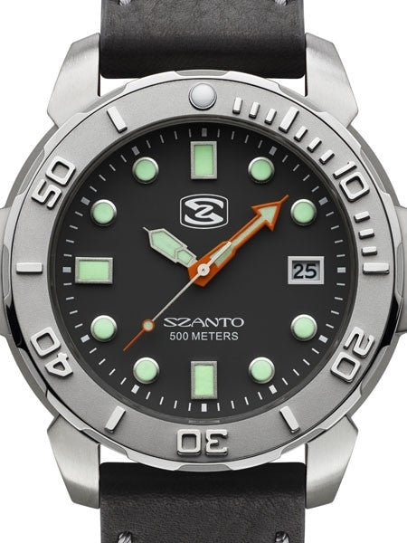 Szanto 47mm Stainless Steel, 500 Meter Quartz Dive Watch #5101