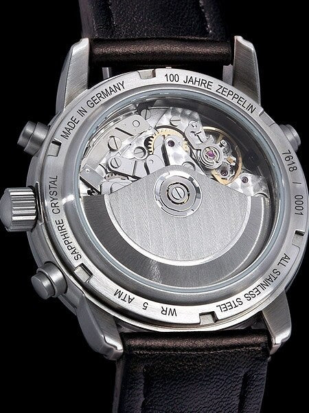 Graf Zeppelin Valjoux 7753 Automatic Chronograph Watch with Domed Sapphire Crystal #7618-1