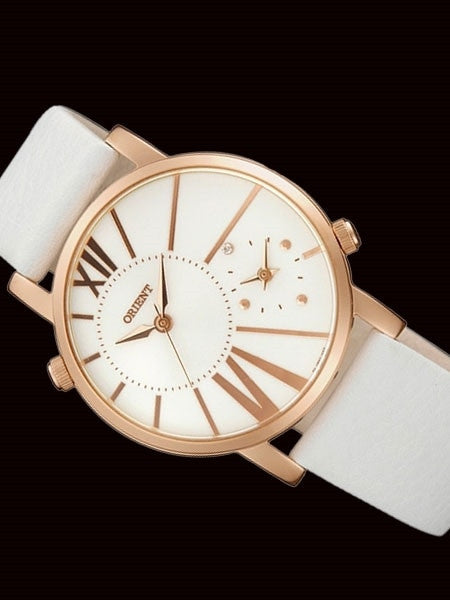 Orient Valentina Dual-Time Watch with Two Quartz Movements #UB8Y001W