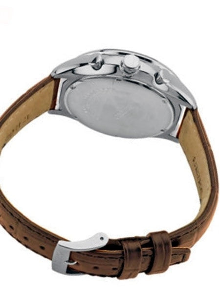 Seiko Solar Quartz Chronograph with Stop-Watch and 24-hour Sub-Dial  #SSC565