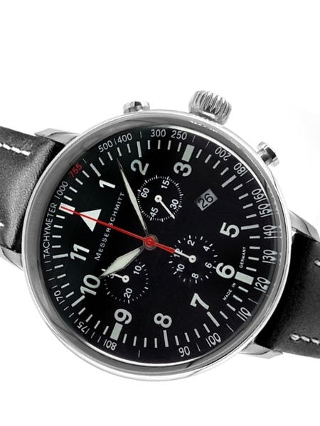 Messerschmitt Aviator's Quartz Chronograph Watch with 42mm Case #ME-755