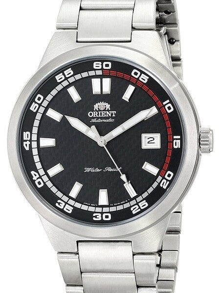 Orient Brazen Automatic Watch with Patterned Black Dial #ER1W001B