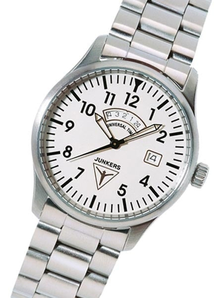 Junkers JU-52 Swiss GMT Watch with Second Independent Time Zone #6240M-1