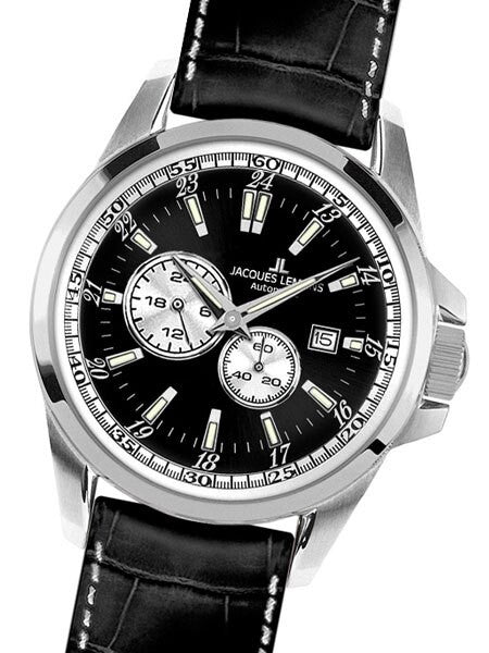 Jacques Lemans 44mm Liverpool Automatic Watch with a 24 Hour Sub-Dial #1-1774A