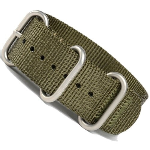 Bertucci Defender Olive DX3 Nylon Strap with Stainless Steel Buckle and Keeprs #123