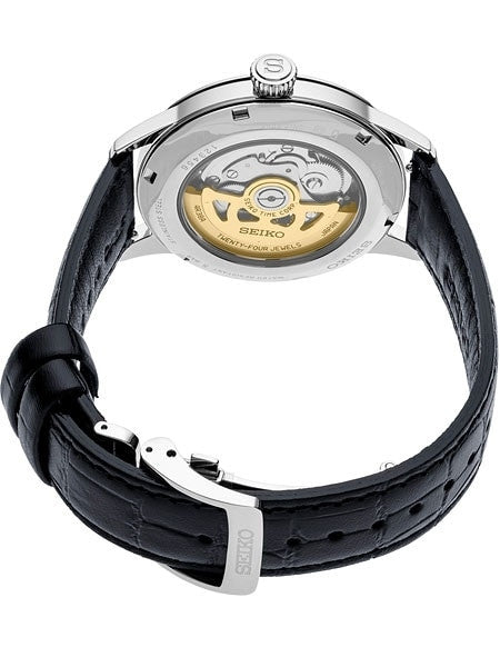 Seiko Presage Blue Automatic Dress Watch with Open Heart #SSA405