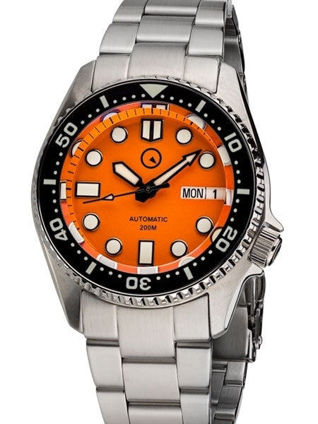 Islander 38mm Automatic Dive Watch with Solid-Link Bracelet, AR Sapphire Crystal, and Luminous Ceramic Bezel Insert #ISL-22