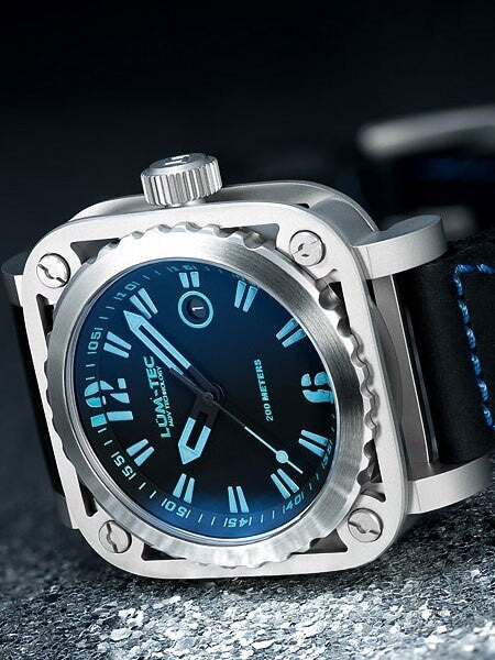 Lum-Tec G5 Watch with Sapphire Crystal and Skeletal Case Design #G5