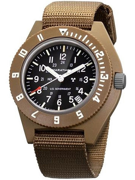 Marathon Swiss Made Quartz Military Navigator Watch with Tritium Illumination #WW194013DT