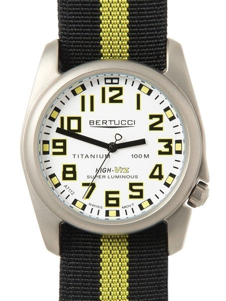 Bertucci A-4T High-Viz 44mm Titanium Watch with SuperLuminova Dial #13417