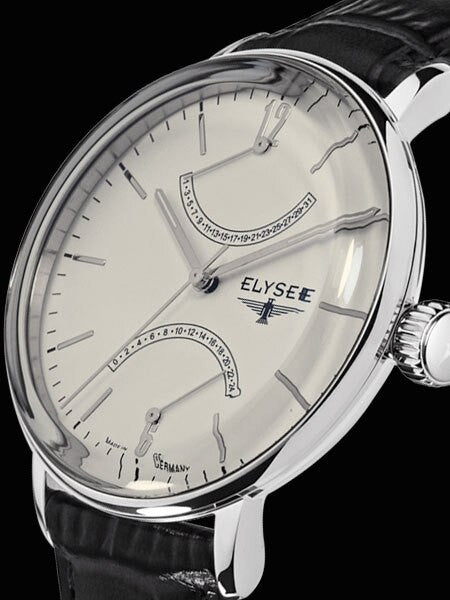 Elysee 42mm Sithon Quartz Dress Watch with GMT and Date Sub-Dials #13270