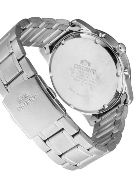 Orient Quartz Chronograph with 60-Minute Stopwatch and 24-Hr Sub-Dial #TW01005W