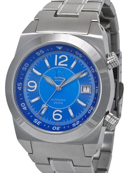 Lew and Huey 200 Meter Dual Crown Automatic Dive Watch with Strap and Bracelet #Acionna-BW