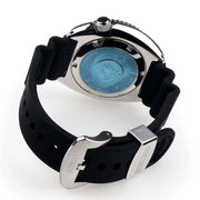 Seiko Turtle Prospex Automatic Dive Watch with Black Dial and Black Silicone Dive Strap #SRPE93 Back