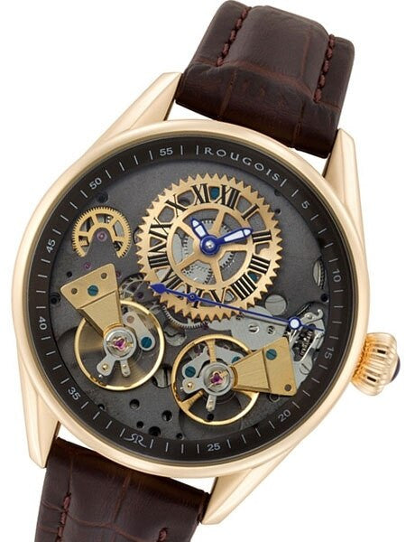 Rougois Regal Series Rose Gold Dual Escapement Automatic Watch #RS8390G