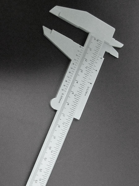 Measure Watch Sizes with this Plastic Vernier Caliper 6in/150mm - White #TUM6022