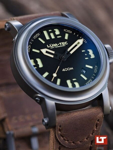 Lum-Tec 42mm High-Beat Automatic Watch with AR Sapphire Crystal #400M-3
