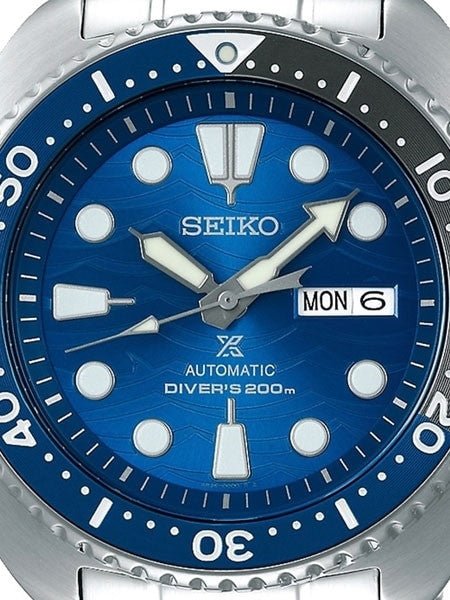Seiko Save the Ocean Prospex Turtle Automatic Dive Watch with Stainless Steel Bracelet #SRPD21