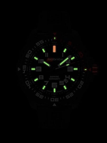 Armourlite Isobrite Black Dial Watch with T-100 Tritium Illumination and Sapphire Crystal #ISO100