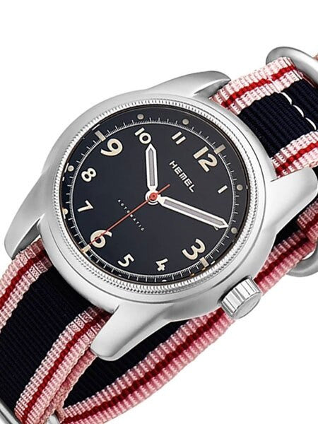 HEMEL Spear Automatic Military-Styled Watch with Bead Blasted Case and Sapphire Crystal #HM4B