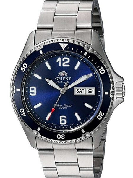 Scratch and Dent - Orient Blue Automatic Dive Watch with Bracelet #AA02002D