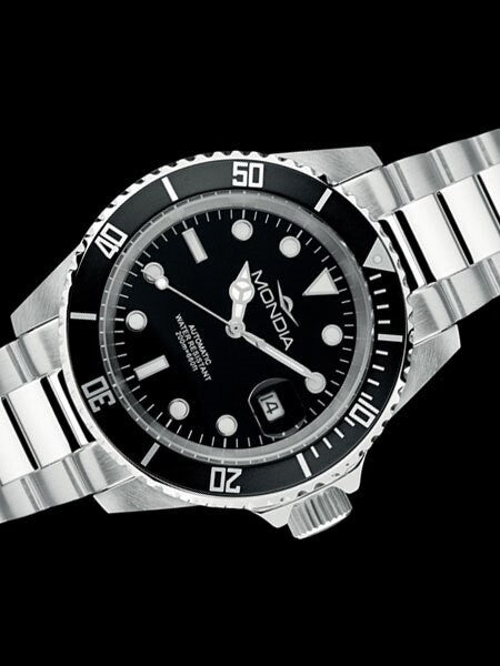 Mondia Classic Automatic Dive Watch with Black Dial #MI786SS-01BK-BM