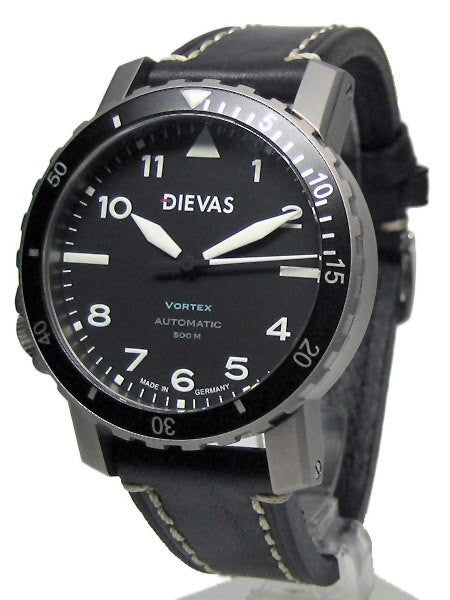 DIEVAS German Made Vortex Tactical Watch with Swiss ETA, Hirsch Liberty Strap