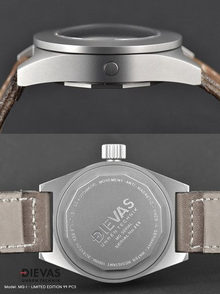 DIEVAS MG-1 Limited Edition Watch with Sapphire Crystal and 45mm Diameter Case