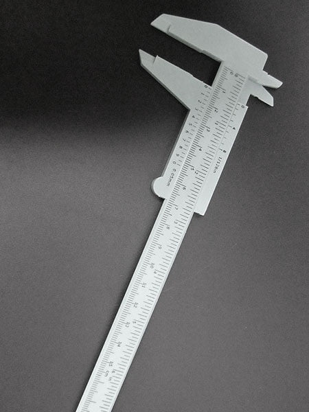 Measure Watch Sizes with this Plastic Vernier Caliper 6in/150mm - White #TUM6022