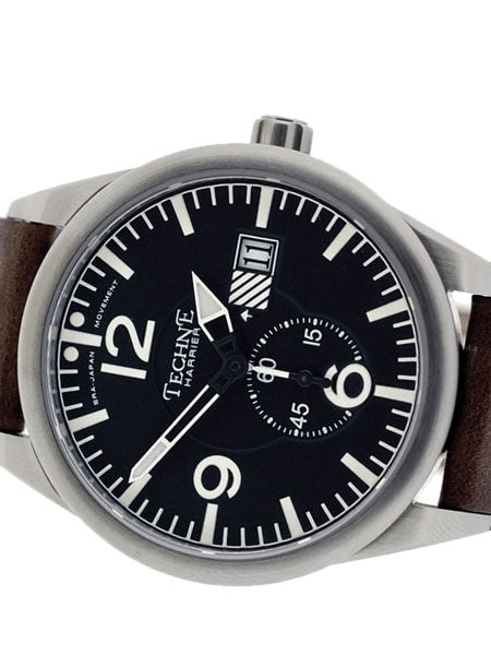 Techne 41mm Harrier Aviator Quartz Watch with Anti-Reflective Sapphire Crystal  #375.042