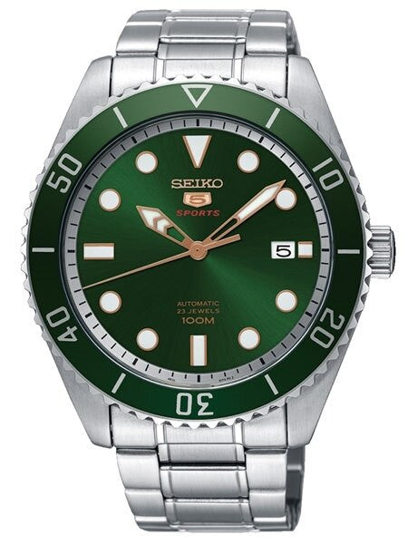 Seiko 44mm Sports 5, 4R35 Automatic Watch with Date Window #SRPB93K1