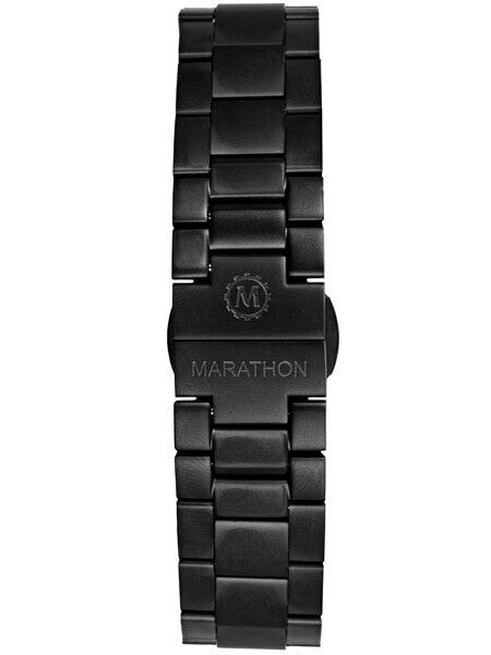 Marathon Black PVD Solid Link Bracelet #WW005005BK-MA (20mm