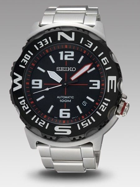 Seiko Superior Compass Bezel Automatic Field Monster Watch #SRP445