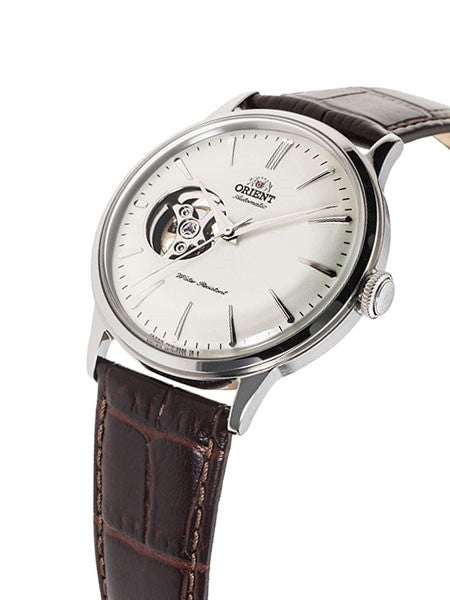 Orient Open-Heart Automatic Dress Watch with White Dial #RA-AG0002S10A