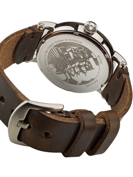 Brillier 43mm Americana Chapter 2 Railroad Automatic Watch with Horween Leather Strap #BR-13