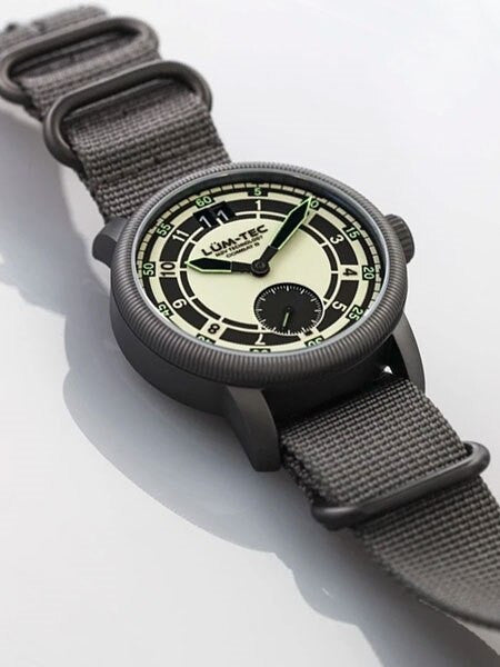 Lum-Tec Combat 43mm Watch with a Luminous Dial and Dome Sapphire Crystal #B47Max