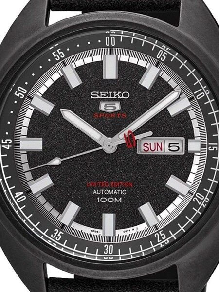 Seiko Limited Edition Sports 5 Automatic 24-Jewel Watch with a 44mm Turtle-Style Case #SRPB73K1