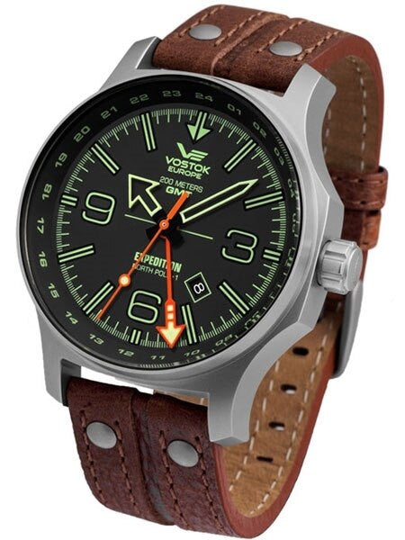 Vostok-Europe Expedition North Pole Quartz GMT Dual-Time Watch #595A501