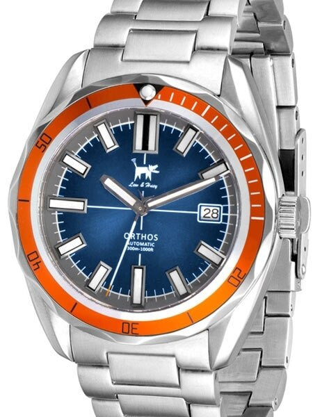 Lew and Huey Orthos Automatic Dive Watch with 42mm SS Case #Orthos-BO
