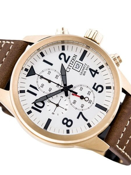 Citizen Quartz Chronograph Watch with Stopwatch, 12-hour Totalizer #AN3623-02A
