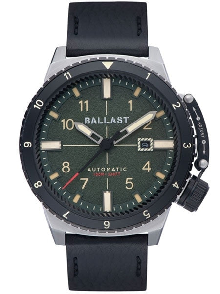 Ballast Trafalgar Dual Time Automatic Watch with Unique Bezel System #BL-3142-02