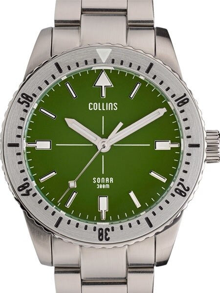 Collins SONAR Swiss Automatic, 300-M Dive Watch with 39.5mm Case and a Sapphire Crystal #CWC06