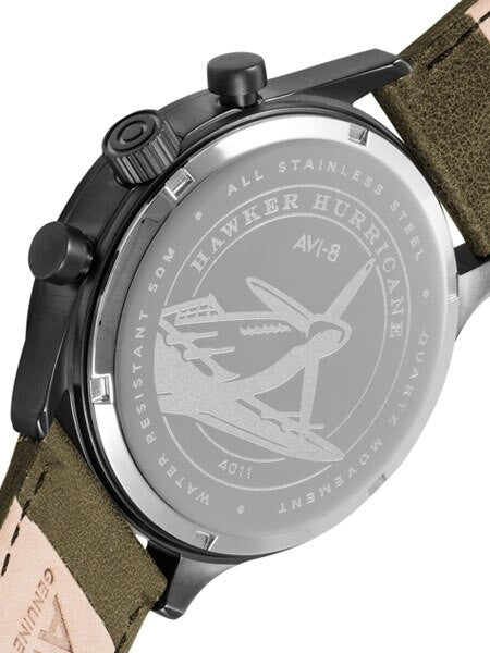 AVI-8 Hawker Hurricane Aviator Chronograph Watch #AV-4011-0E