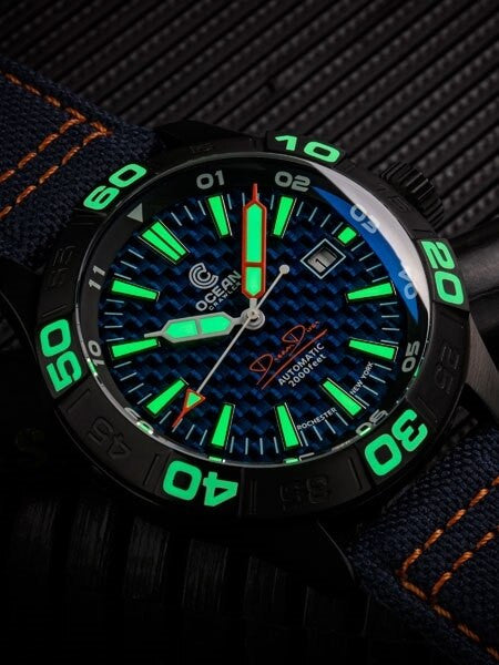 Ocean Crawler Dream Diver Swiss Automatic Watch with Domed AR Sapphire Crystal #CD-721