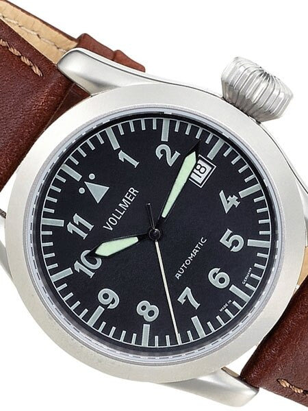 Vollmer V4 Elevon Swiss ETA Automatic with Sapphire Crystal, Hirsch Strap