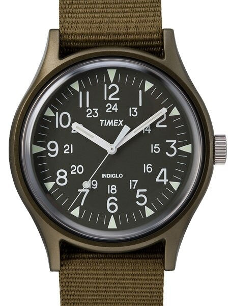 Timex 40mm MK1 Quartz Watch with Black Dial and INDIGLO Night-Light #TW2R37500VQ
