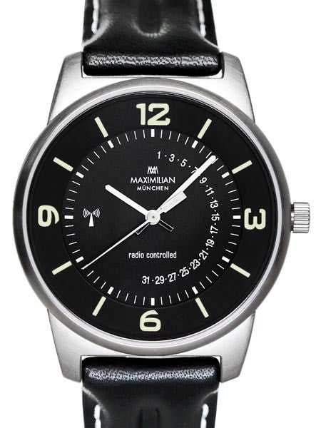 Maximilian Radio Controlled Watch with Push Button Date Display #5010-2