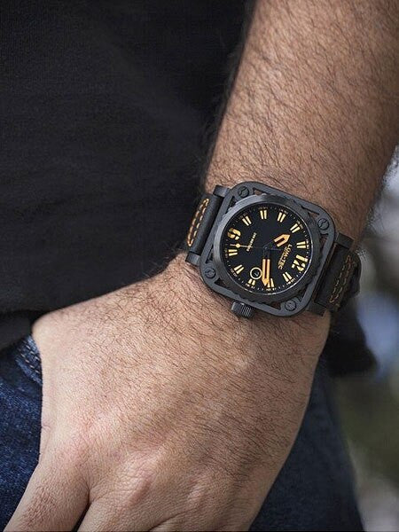 Lum-Tec G7 Watch with Sapphire Crystal and Skeletal Case Design #G7