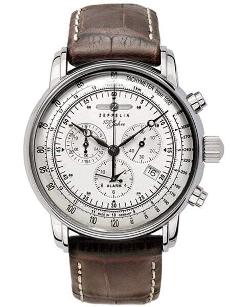 Graf Zeppelin Swiss Quartz Chronograph Watch with Alarm Function #7680-1