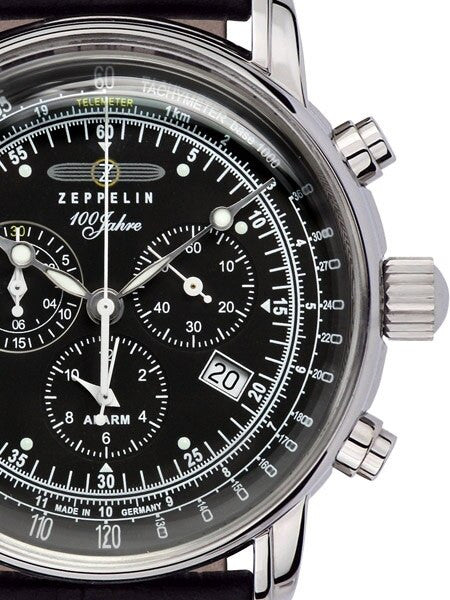 Graf Zeppelin Swiss Quartz Chronograph Watch with Alarm Function #7680-2